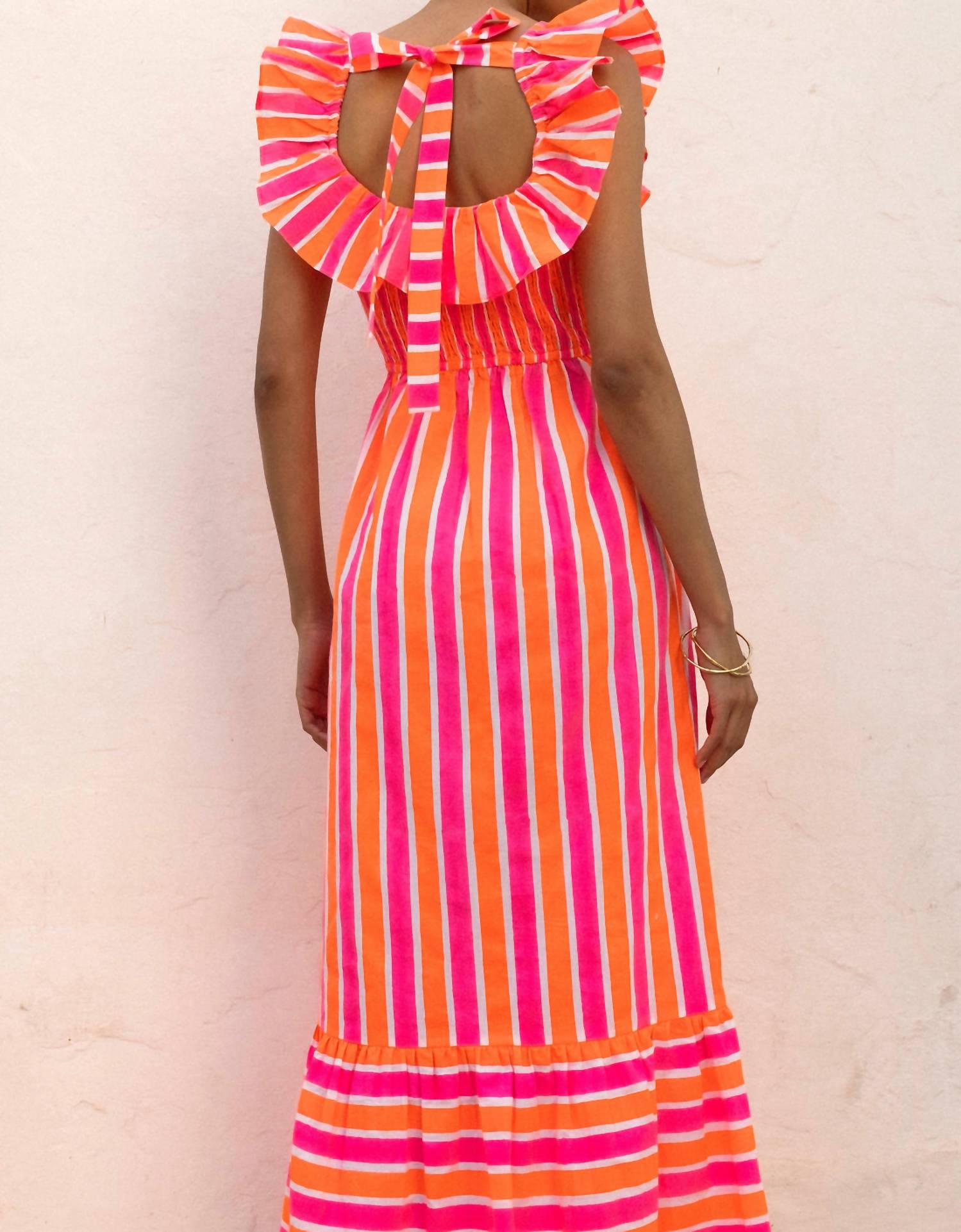 Pink City Prints - Neon Sunset Susie Midi.dress
