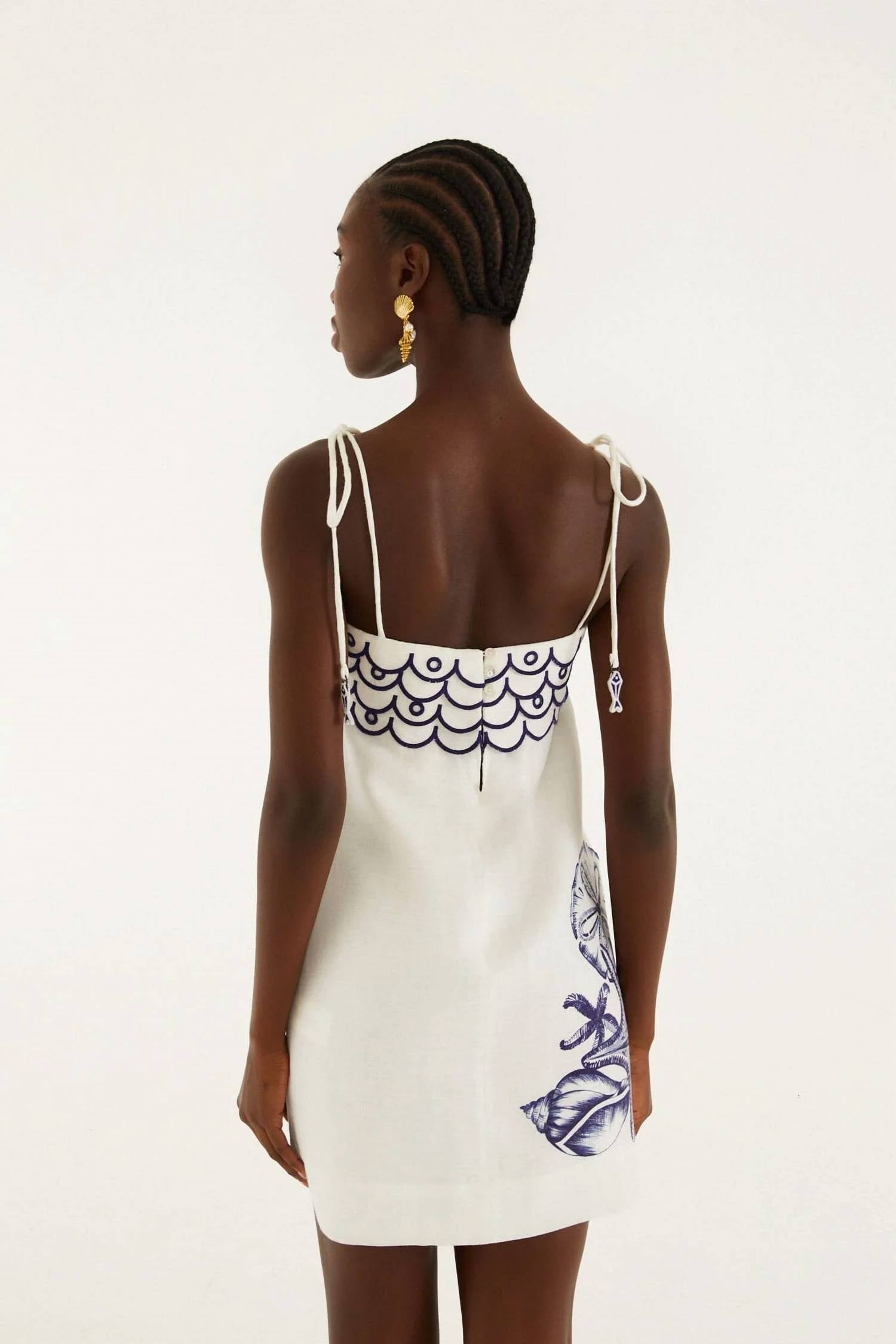 Farm Rio - Coast Stars Mini Dress