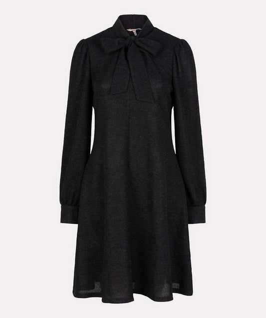 Esqualo - long sleeve dress with bow