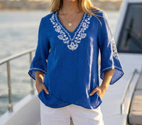 Karen Kane - Bracelet Sleeve Asymmetric Top