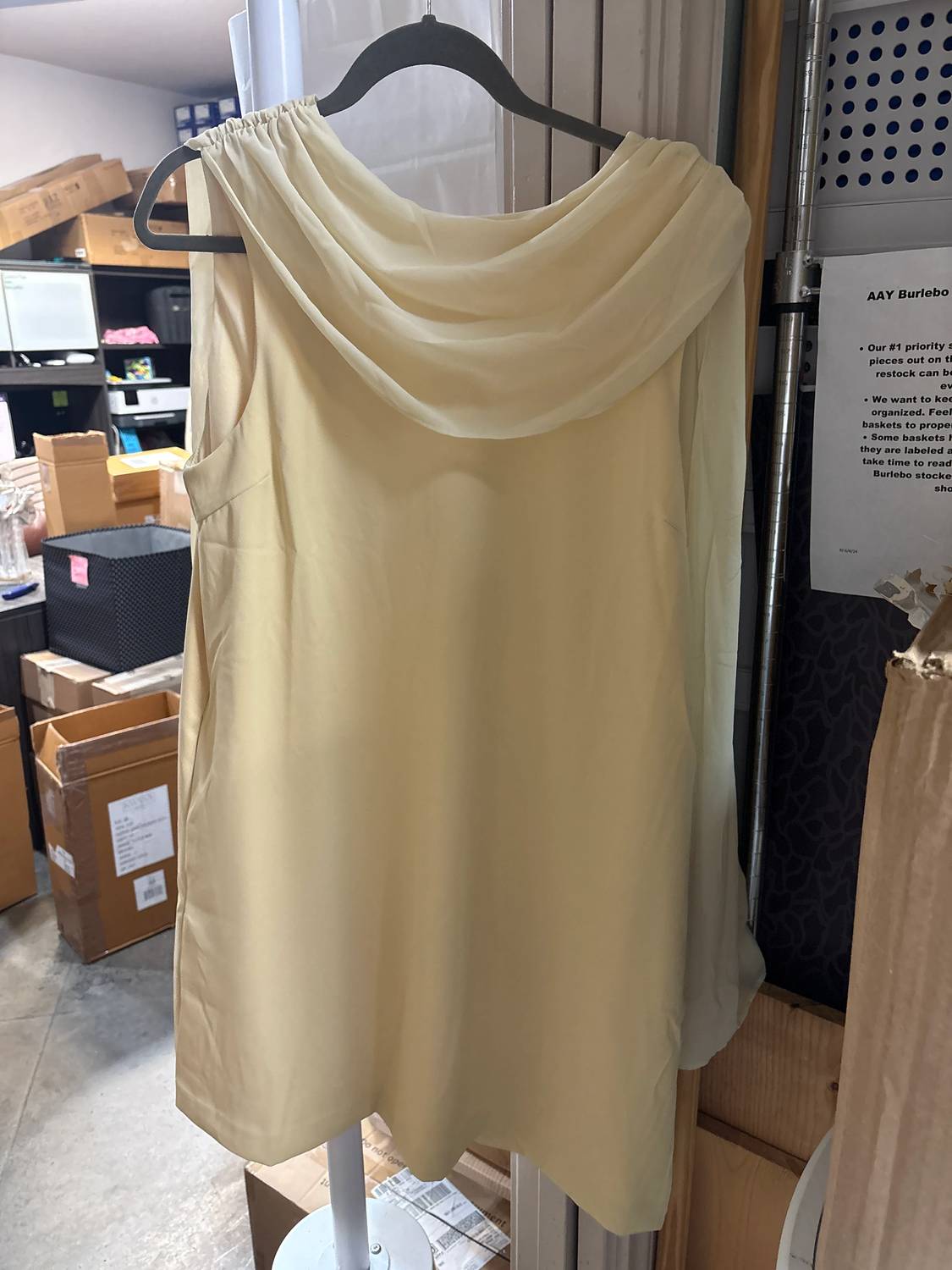 Entro - Scarf Detail Satin Mini Dress
