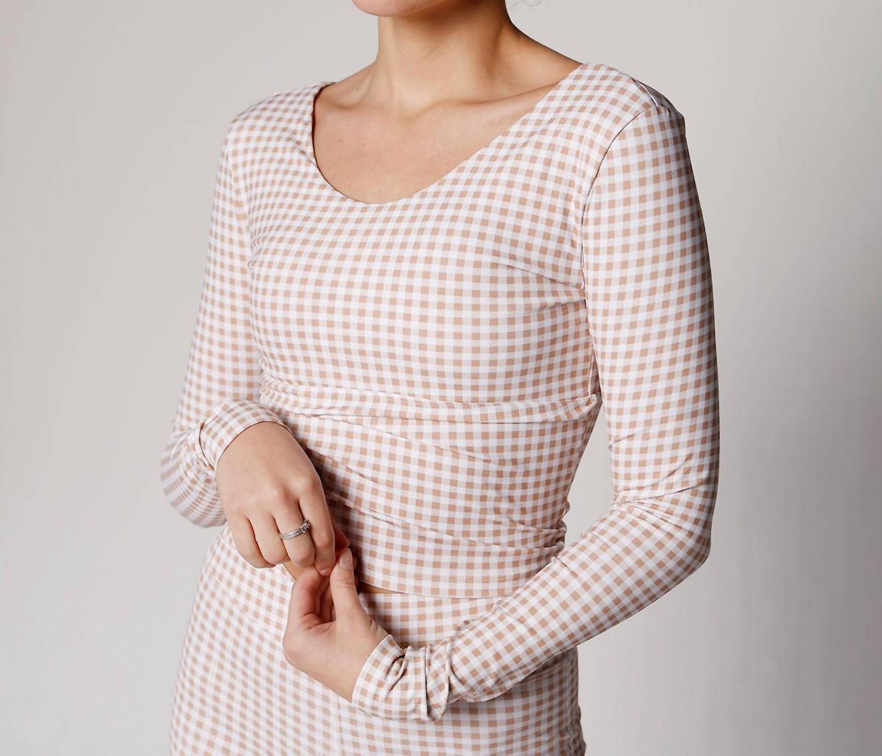 The Happy Camp3R - Gingham Girlie Active Top