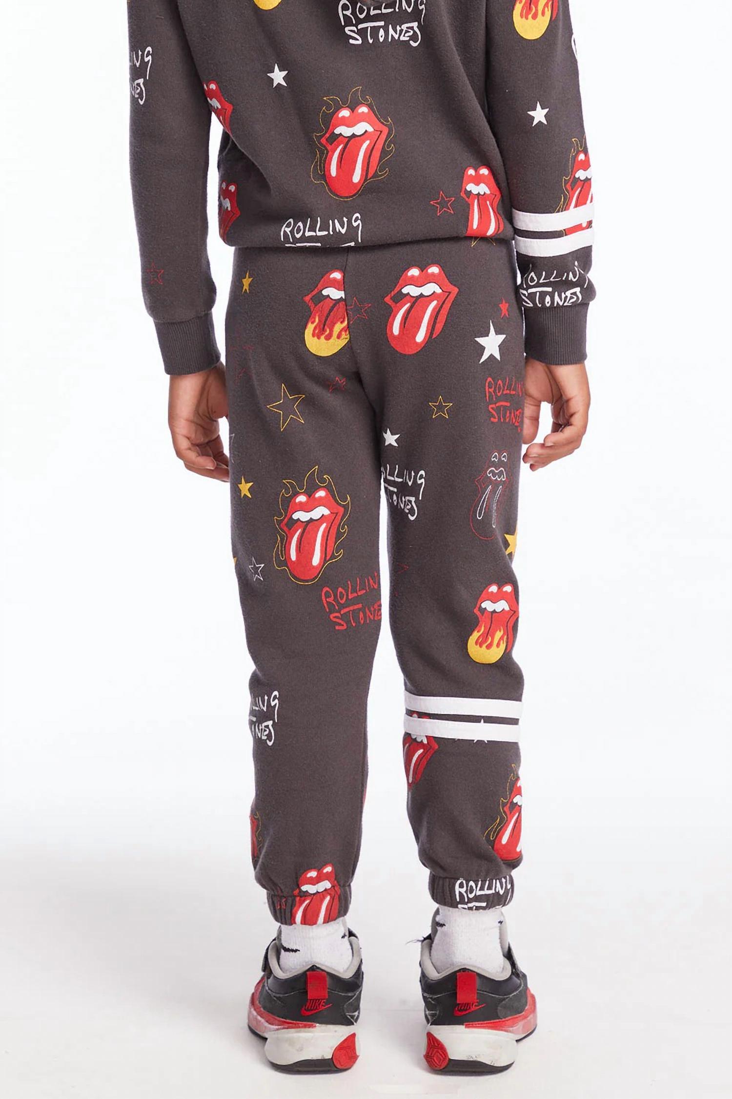 Chaser - Boy's Tongue Logo Stars Pants