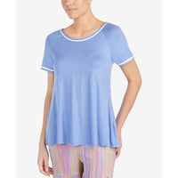 Layla - Women's Sleepwear Contrast Trim Pajama Top