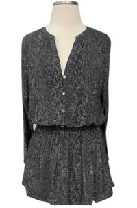 Rails - Zana Animal Print Smocked Waist Mini Dress