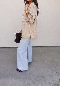 Wishlist - Satin Button-up Top
