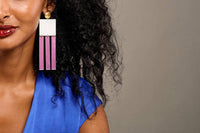 Laka Luka - Women's Oversized Dangle Mirror 80's Earrings