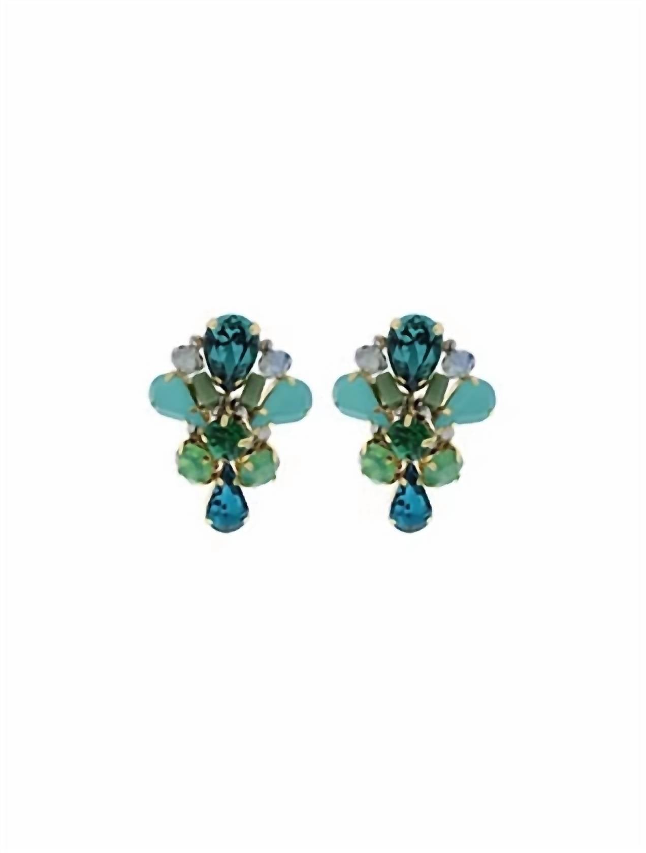 Nour London - Women's Classic Multicolored Earrings
