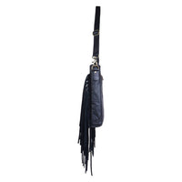 Sixtease Bags - Women's Leather Fringed Crossbody