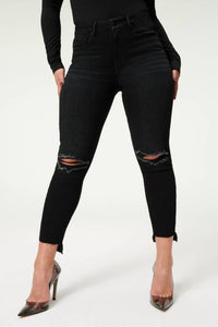 Good American - Good Legs Crop Raw Jean