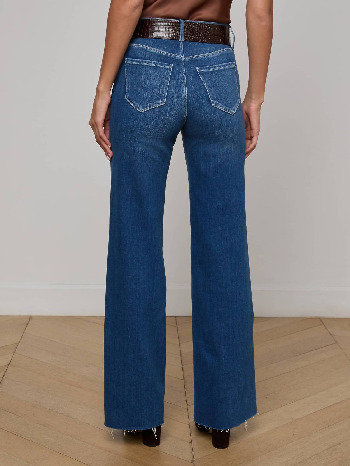 L'Agence - Women's Gage Gwenna Ultra High Rise Wide Leg Flare Jean