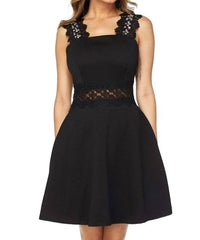 Sp Special Person - Flirty Short Lace Sleeves Dress
