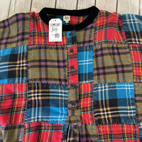 Ivy Jane - Women's Flannel Patchwork Poncho
