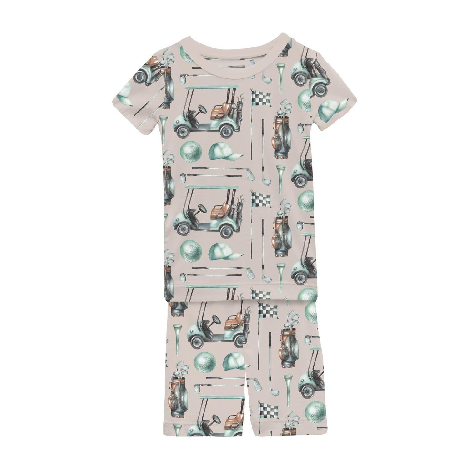 Kickee - Kids' Short Sleeve Pajama Set With Shorts