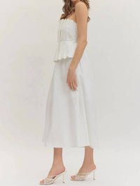 Entro - Corinne Strapless Midi Dress