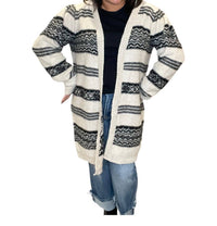 Saltwater Luxe - Marsha Patterned Open Cardigan