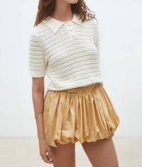Suncoo - Praka Fancy Knit Polo Sweater