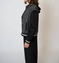 Central Park West - Billie Plaid Bomber Jacket