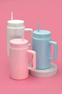 Wall To Wall - Large Stainless Steel Tumbler 50 oz Pink