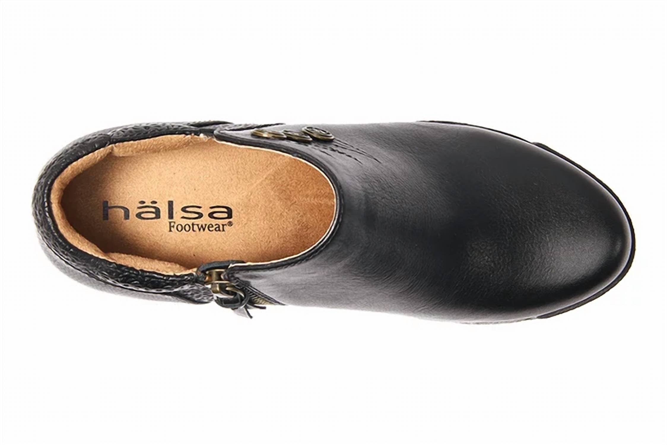 Halsa Footwear - Women's Devina Wedge Ankle Bootie