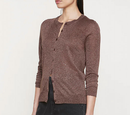 Enza Costa - Lamé Knitted Cardigan