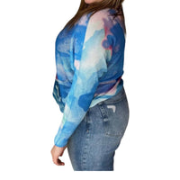 Look Mode Usa - Shades Of The Tide Batwing Sweater