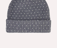Minnie Rose - Women's Cotton Cashmere Rhinestone Shaker Beanie