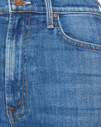 Mother High Waisted Rider Ankle Step Fray Jean in loafers and lassos - women's jeans - view 4