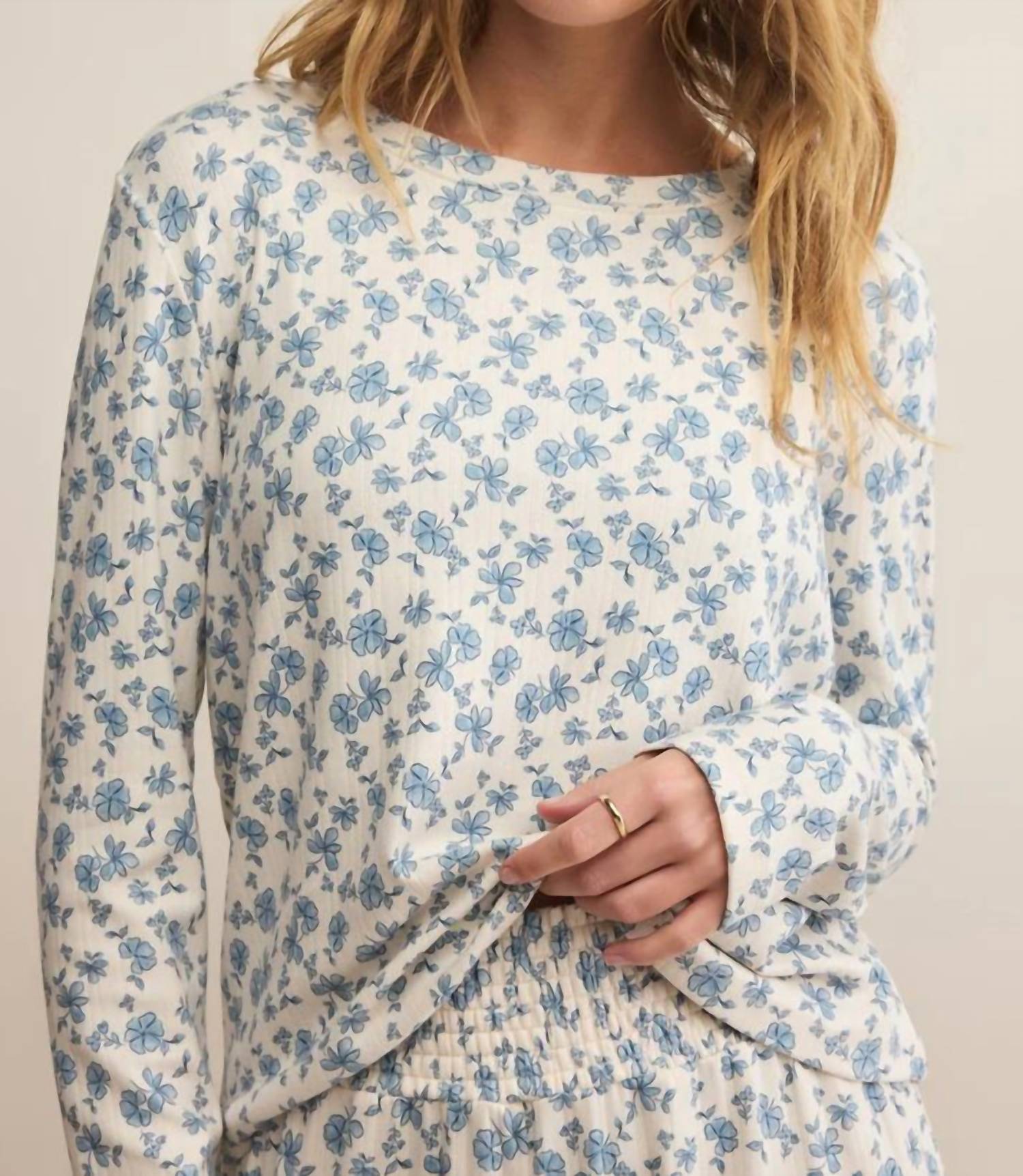 Z Supply - Home Town Ditsy Long Sleeve Top