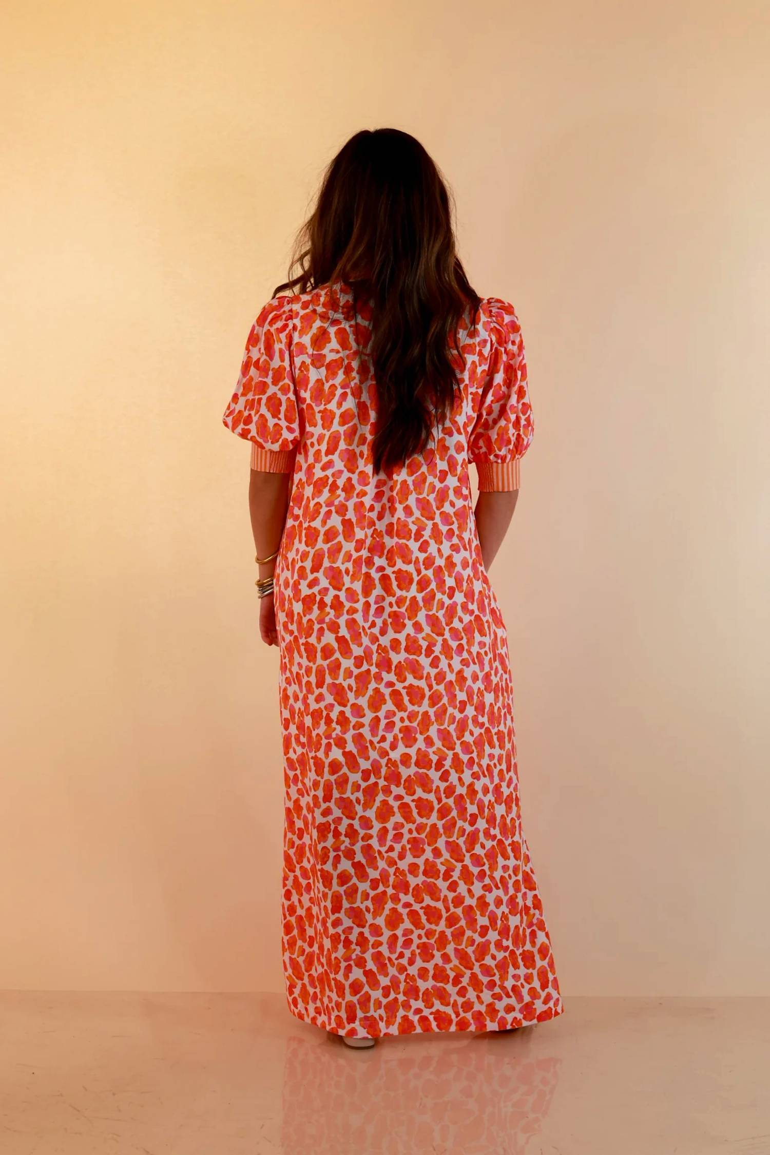 Entro - Animal Print Midi Dress
