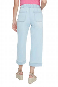 Renuar - Patch Pocket Denim Cropped Pant
