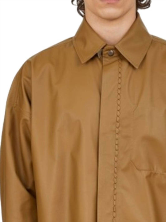Salvatore Ferragamo - Napa Leather Shirt Jacket