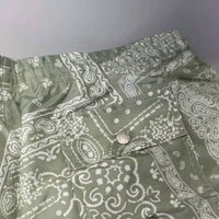 Bather Men's Paisley Lined Swim Trunks in green white - men's swimwear - view 4
