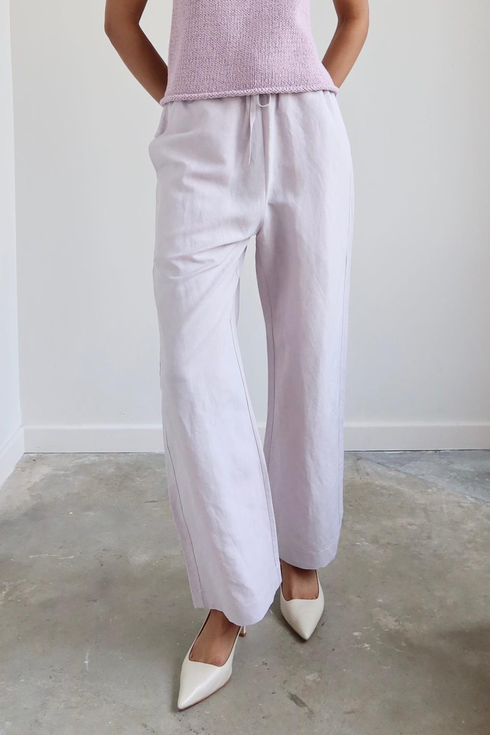 Mijeong Park - Silk Linen Drawstring Pants