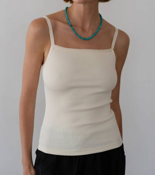 Donni. - Rib Satin Tank Top