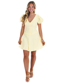 One & Only - Good Mood Eyelet Mini Dress