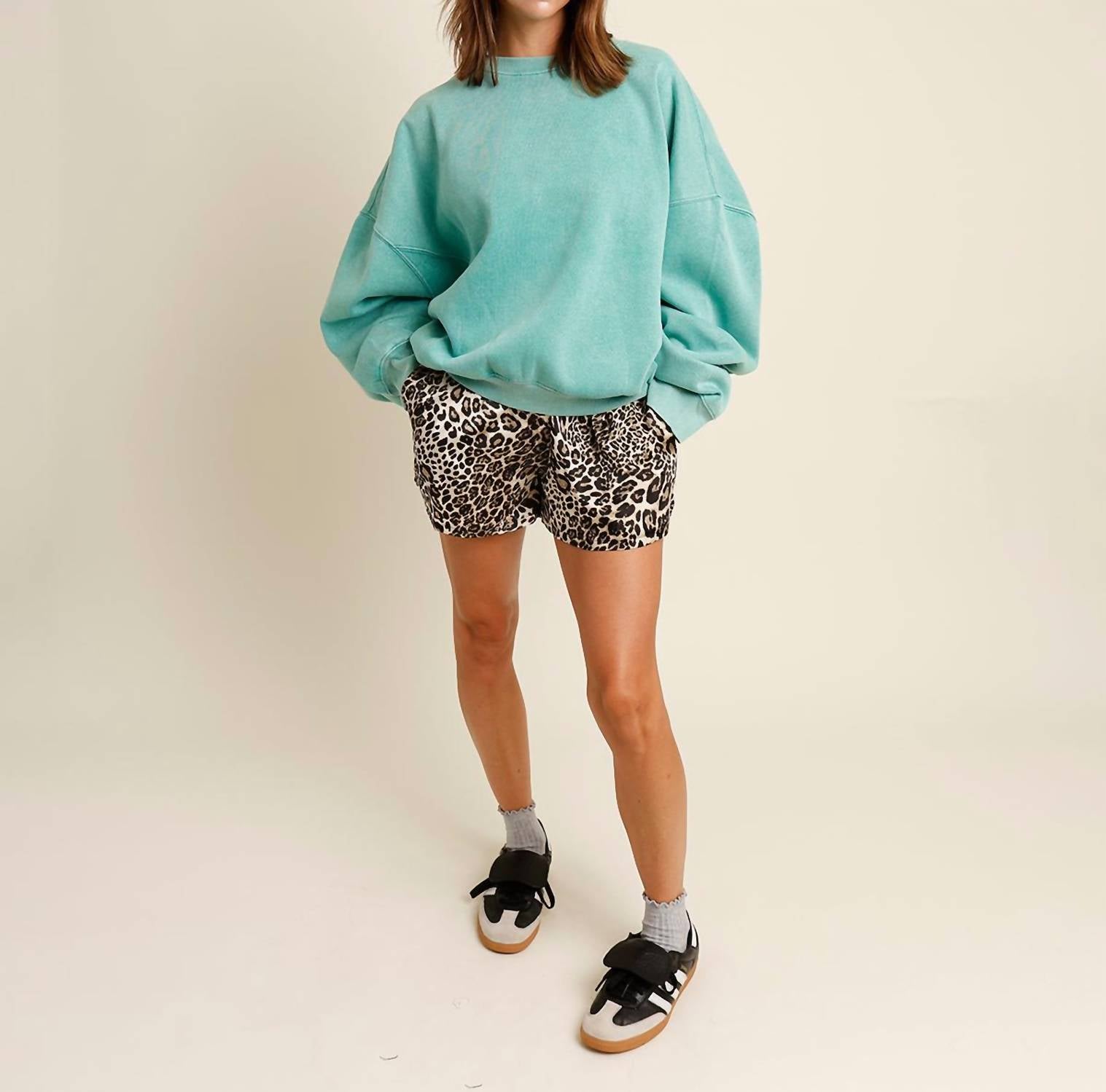 Trend:Notes - Notte Crew Oversized Sweatshirt