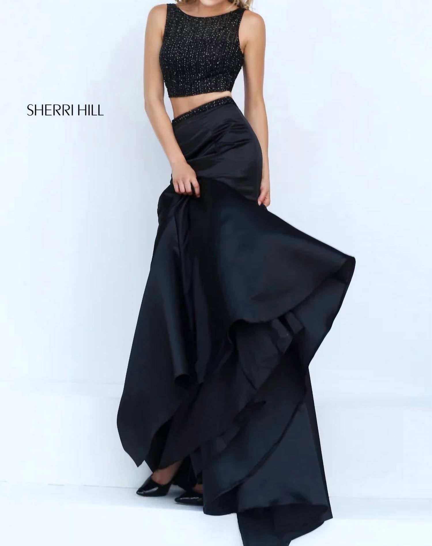 Sherri Hill - Two-piece Mermaid Prom Gown
