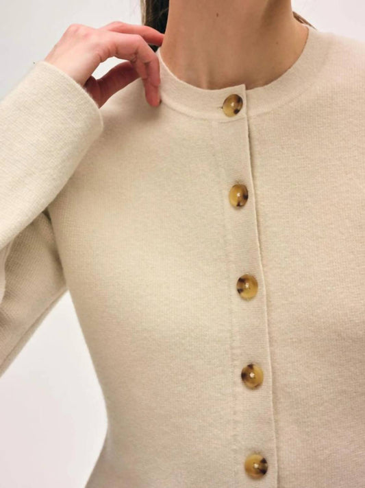 White + Warren - Cashmere Blend Peplum Cardigan