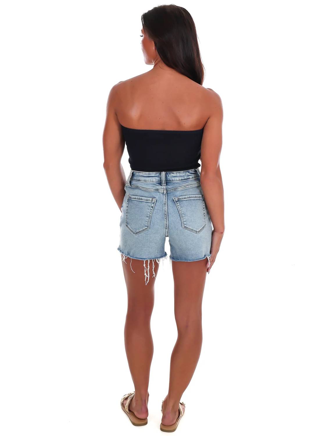 Blu Pepper - Americana Muse Strapless Crop Top