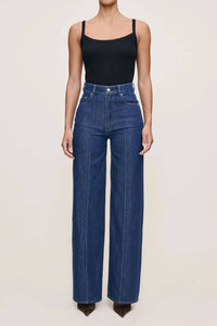 DL1961 - Women's Hepburn Wide Leg Jeans in inkwell - women's jeans - alternate view