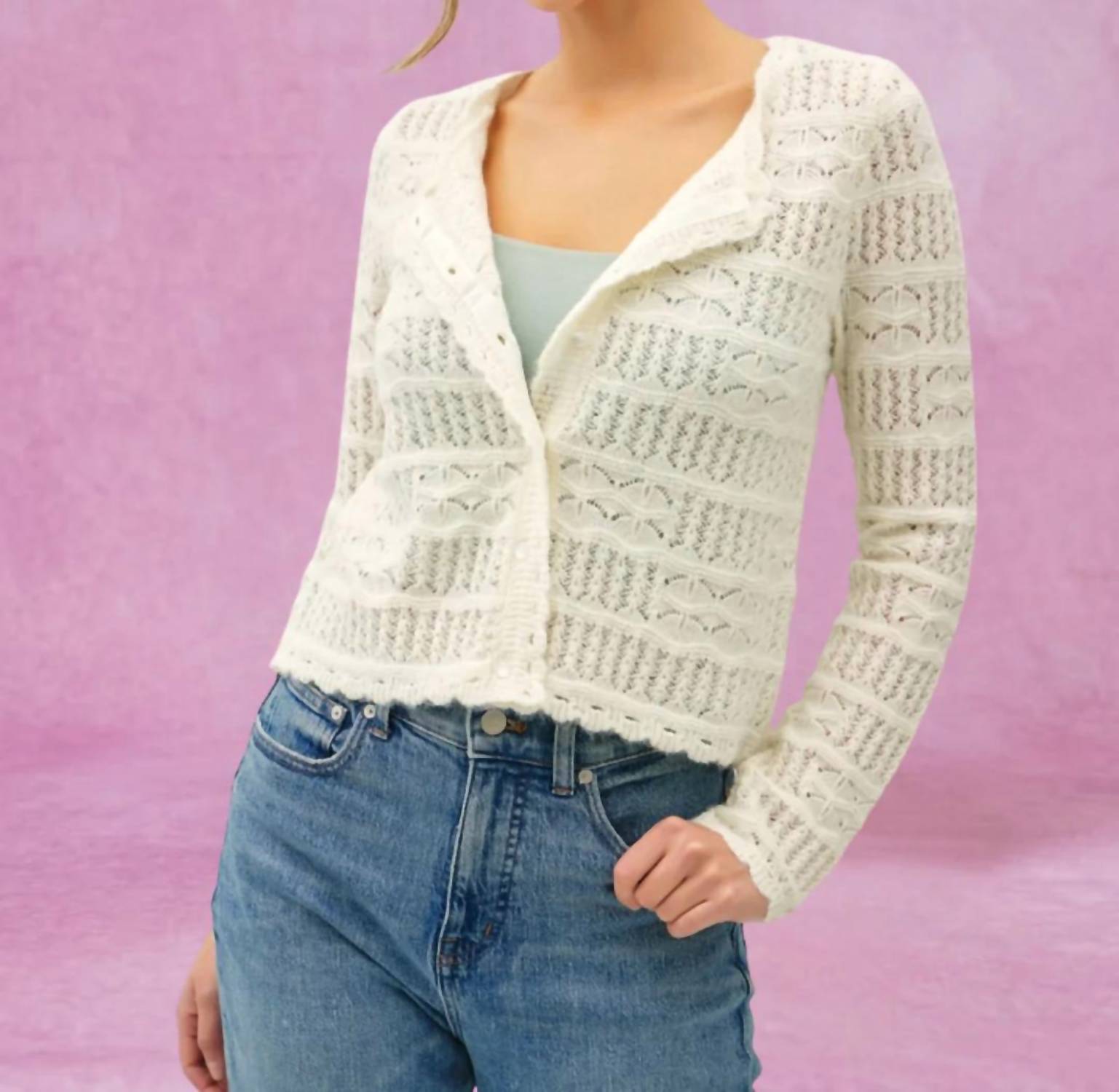 Be Cool - Crochet Knit Layering Cardigan