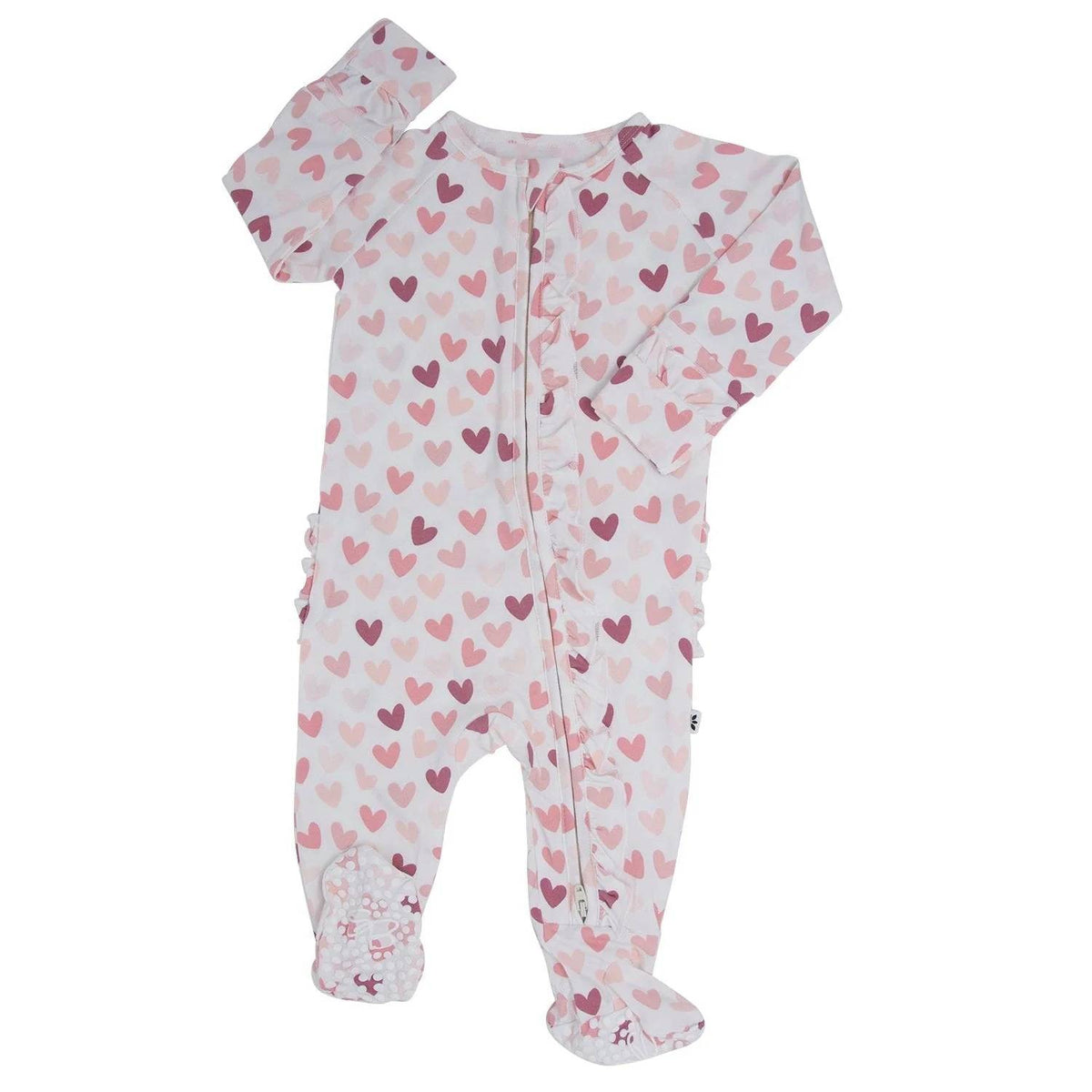 Sweet Bamboo - Baby Girl Ruffle Footie