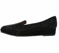 L'amour Des Pieds Women's Correze Flat Shoes in black suede - women's flats - alternate view