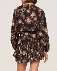 Misa Los Angeles Women's Lorena Dress in colombe d or flora - women's dress - detail view