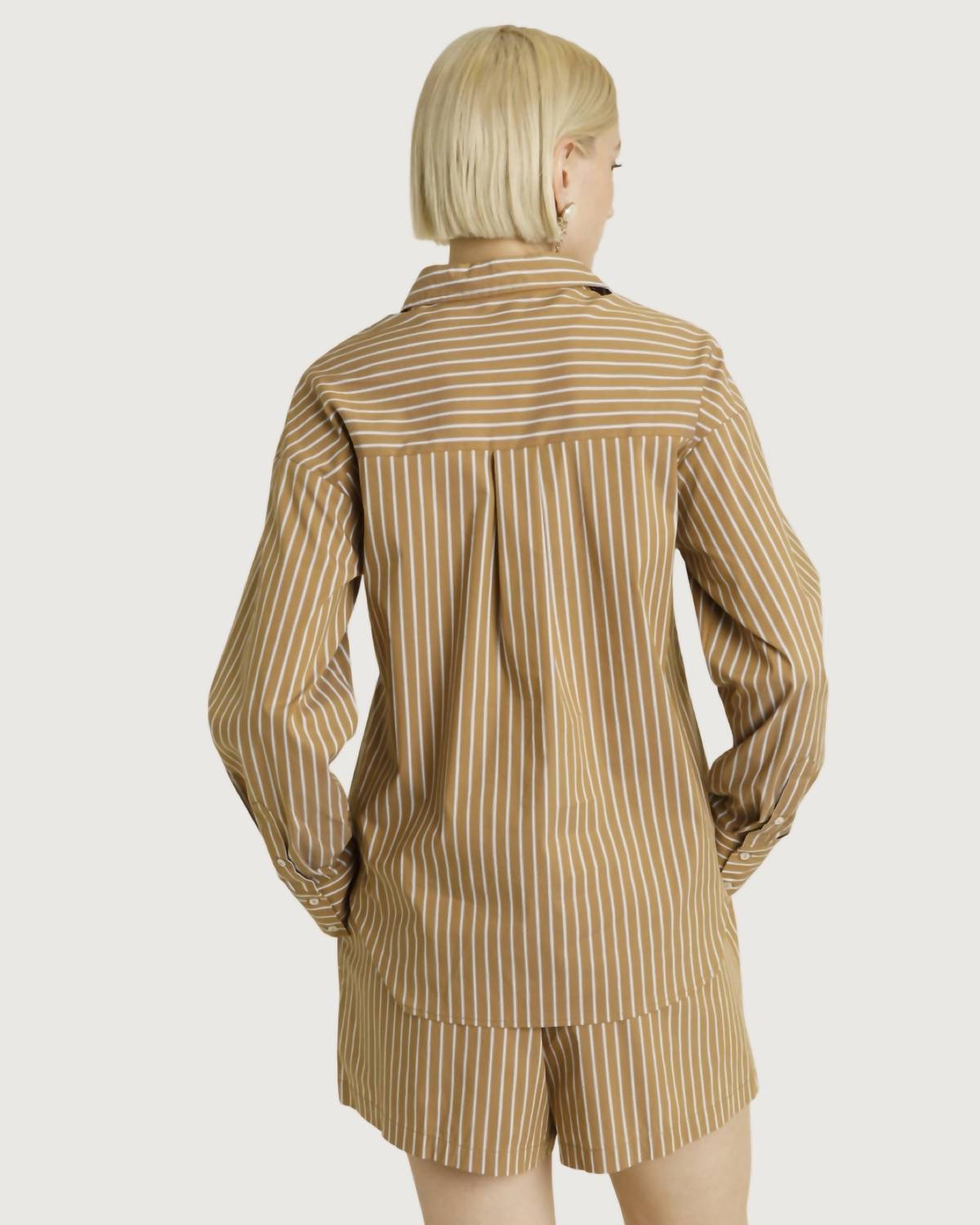 Aureum - Palmer Button Down Top And Short Set