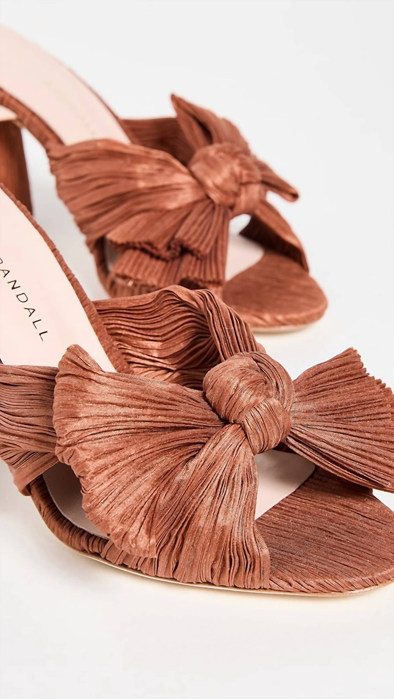 Loeffler Randall - Women's Camellia Pleated Bow Heel With Ankle Strap