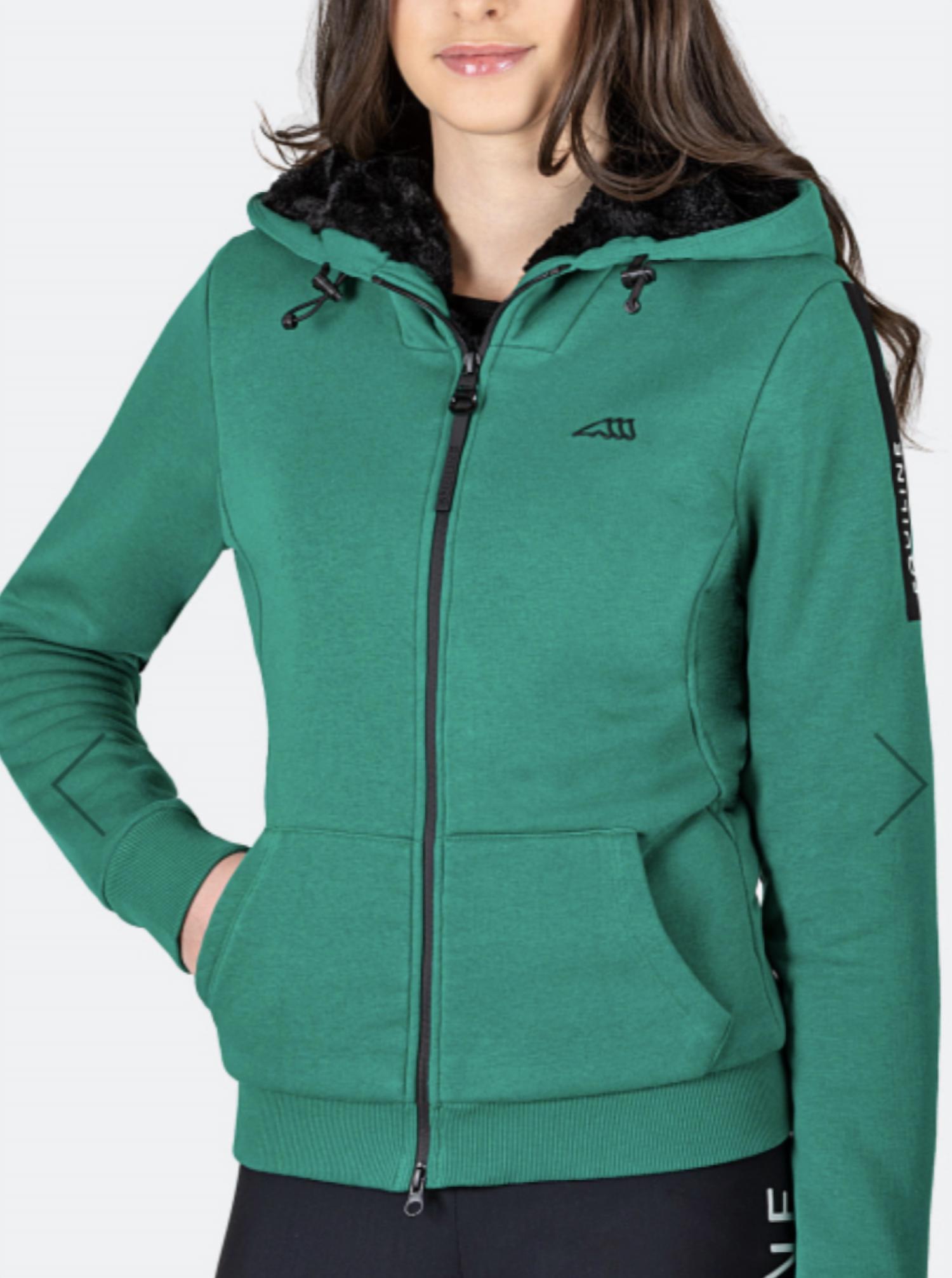GREEN PEPPER WOMAN’S FULL ZIP HOODY SWEATSHIRT