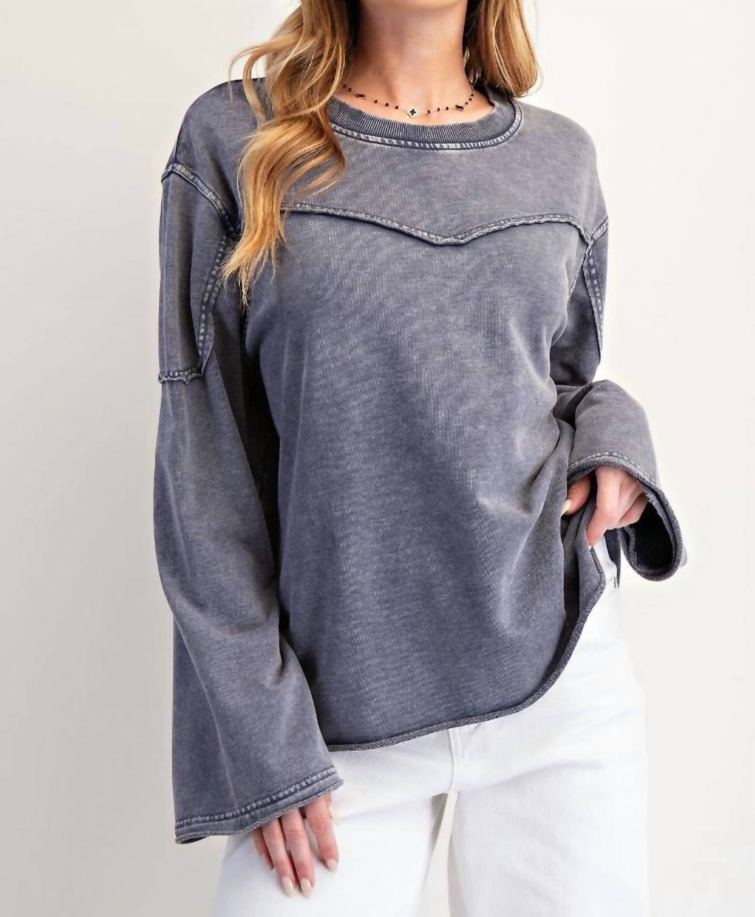 Easel - Mineral Washed Terry Pullover