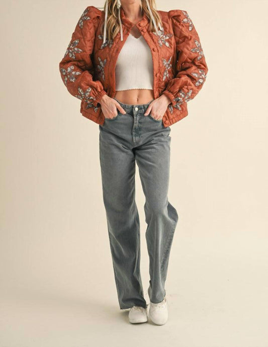 &Merci - Grandma's Favorite Quilted & Floral Jacket